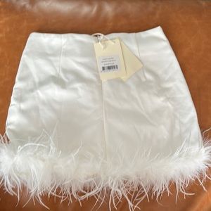 White Feather Skirt